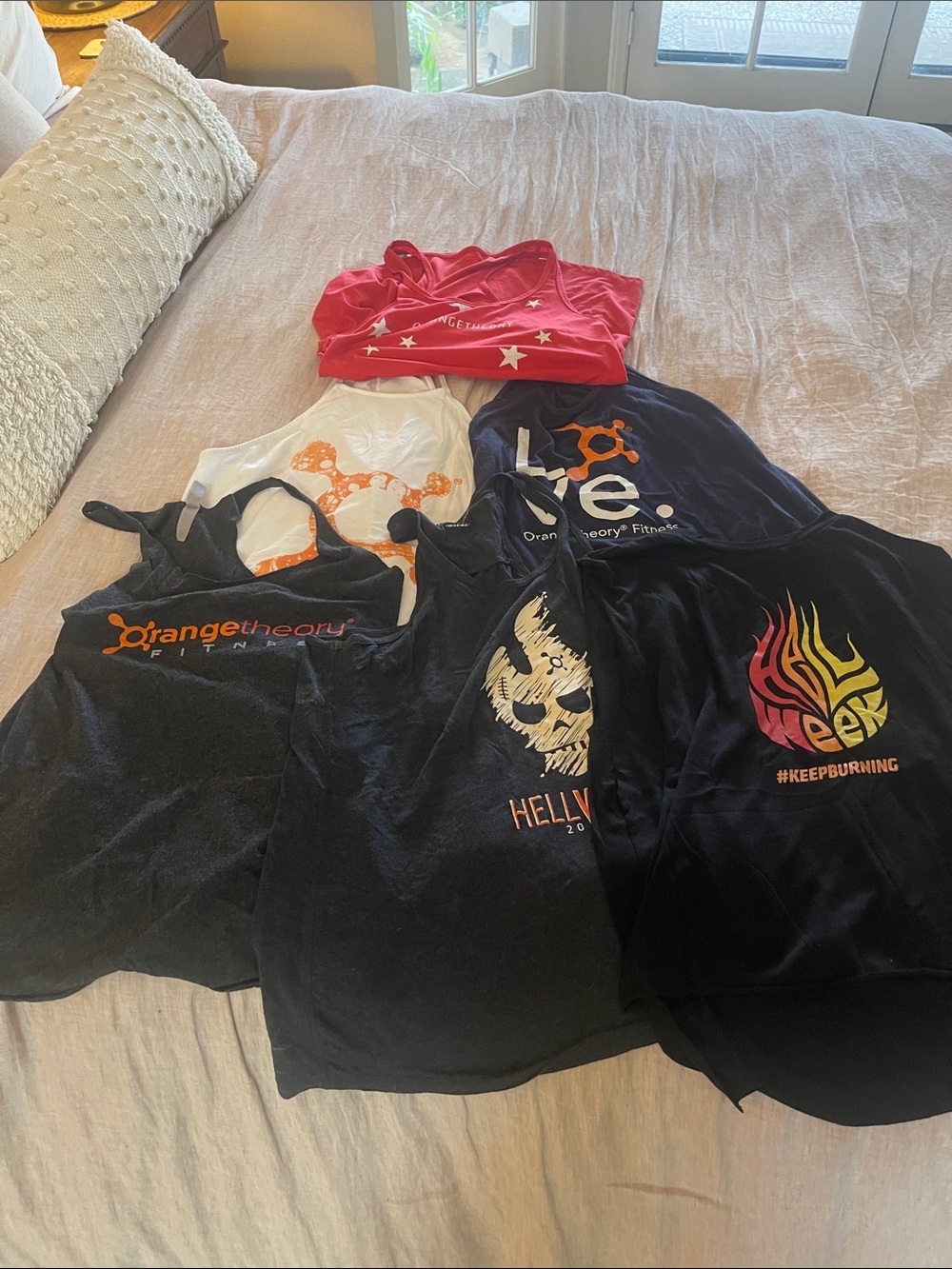 Orangetheory Black and Orange Logo Muscle Tank Tops Variety Pack